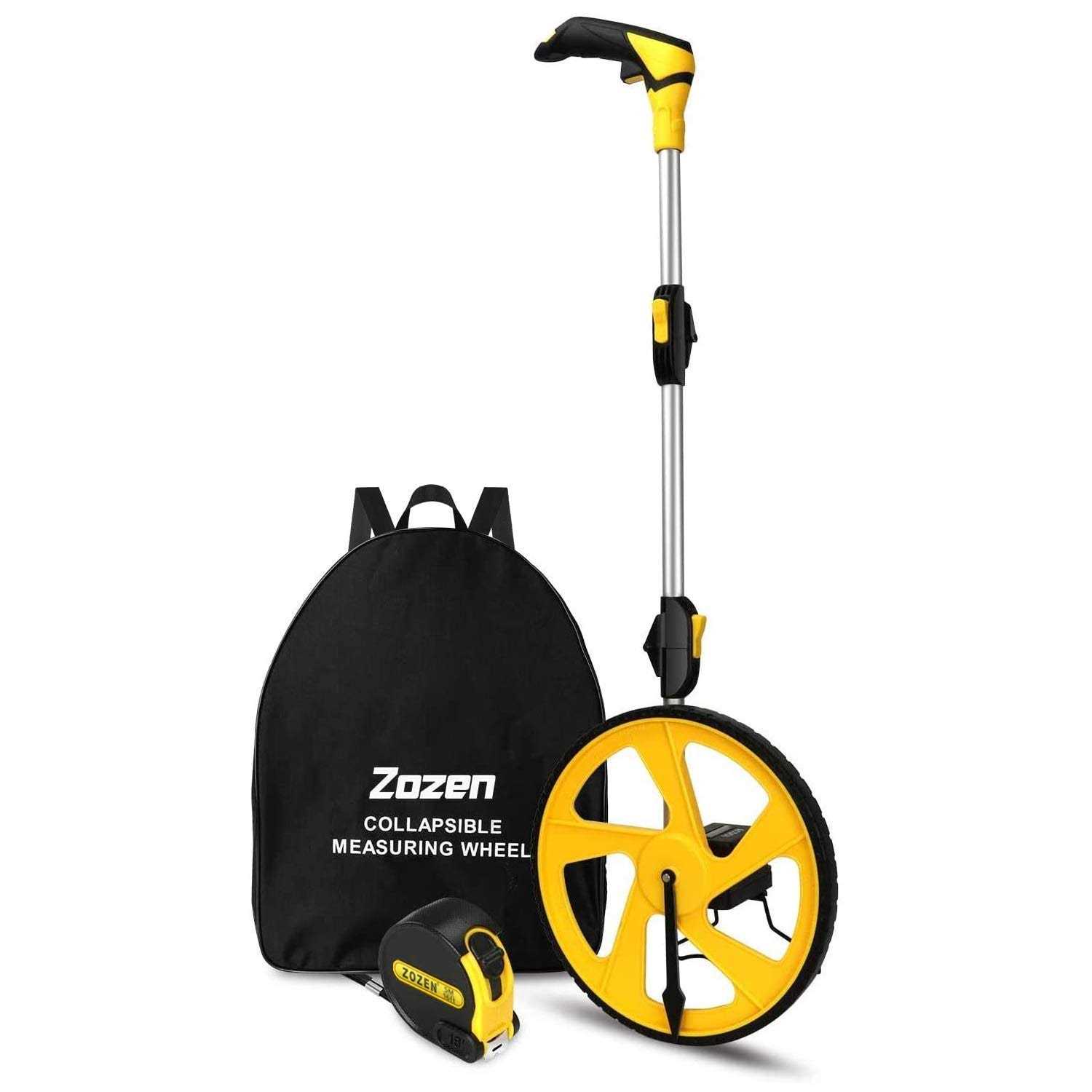 Zozen Measuring Wheel Digital Display 3-sections Foldable 12inch Wheel - Inhomebuy