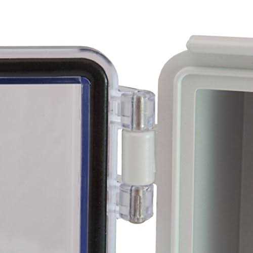 Watertight Enclosure | Hinged & Latching Lid | UL Listed | 6.7” x 10.63” x 4.33 | 35mm DIN Rail Included | NEMA 4X Electrical Box | Model EKM-172711 - Inhomebuy