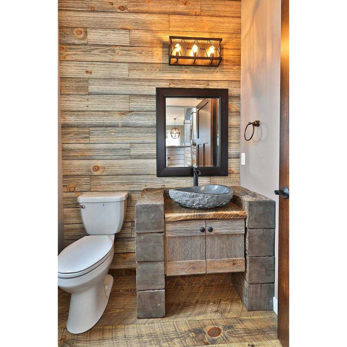 Ekena Millwork 1/4W x 96L Barntique Gaynes Reversible Ship Lap or Nickel Gap Barnwood Wall Coverings - Inhomebuy