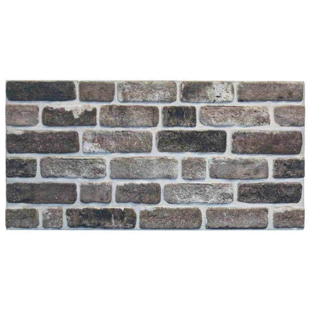 Dundee Deco 3D Wall Panels Brick Effect Cladding Brown Grey Stone Look Wall Paneling - Inhomebuy
