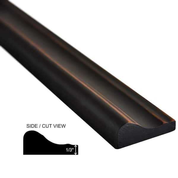 Niche Tiles Custom Bronze 1/2 in. x 12 in. Matte Metallic Pencil Liner Wall Tile Trim - Inhomebuy