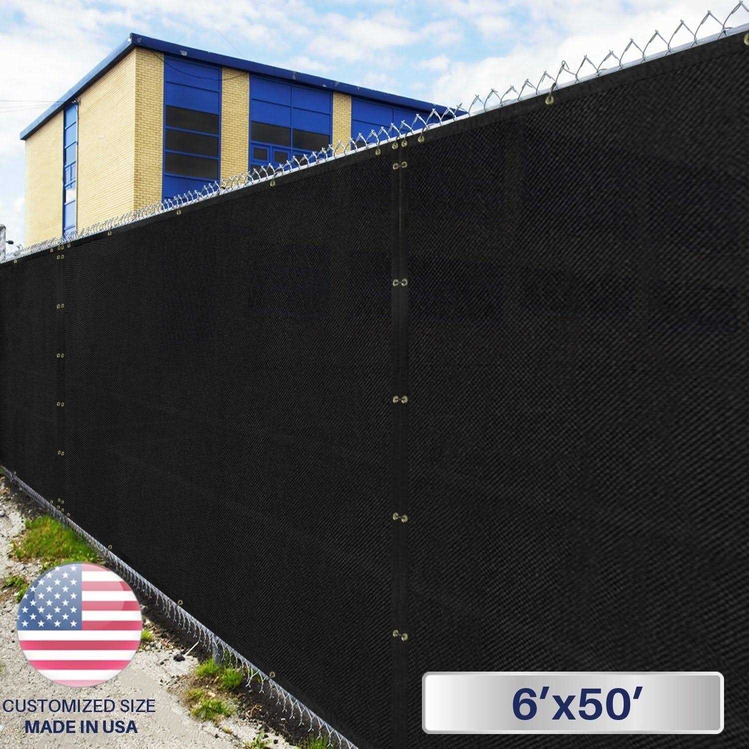 Windscreen4less Privacy Fence Screen Heavy Duty Brass - Inhomebuy