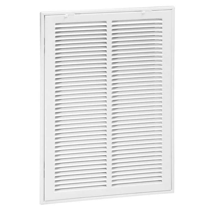 Hart & Cooley 12 Sidewall/Ceiling Return Air Filter Grille 673 Series in White - Inhomebuy