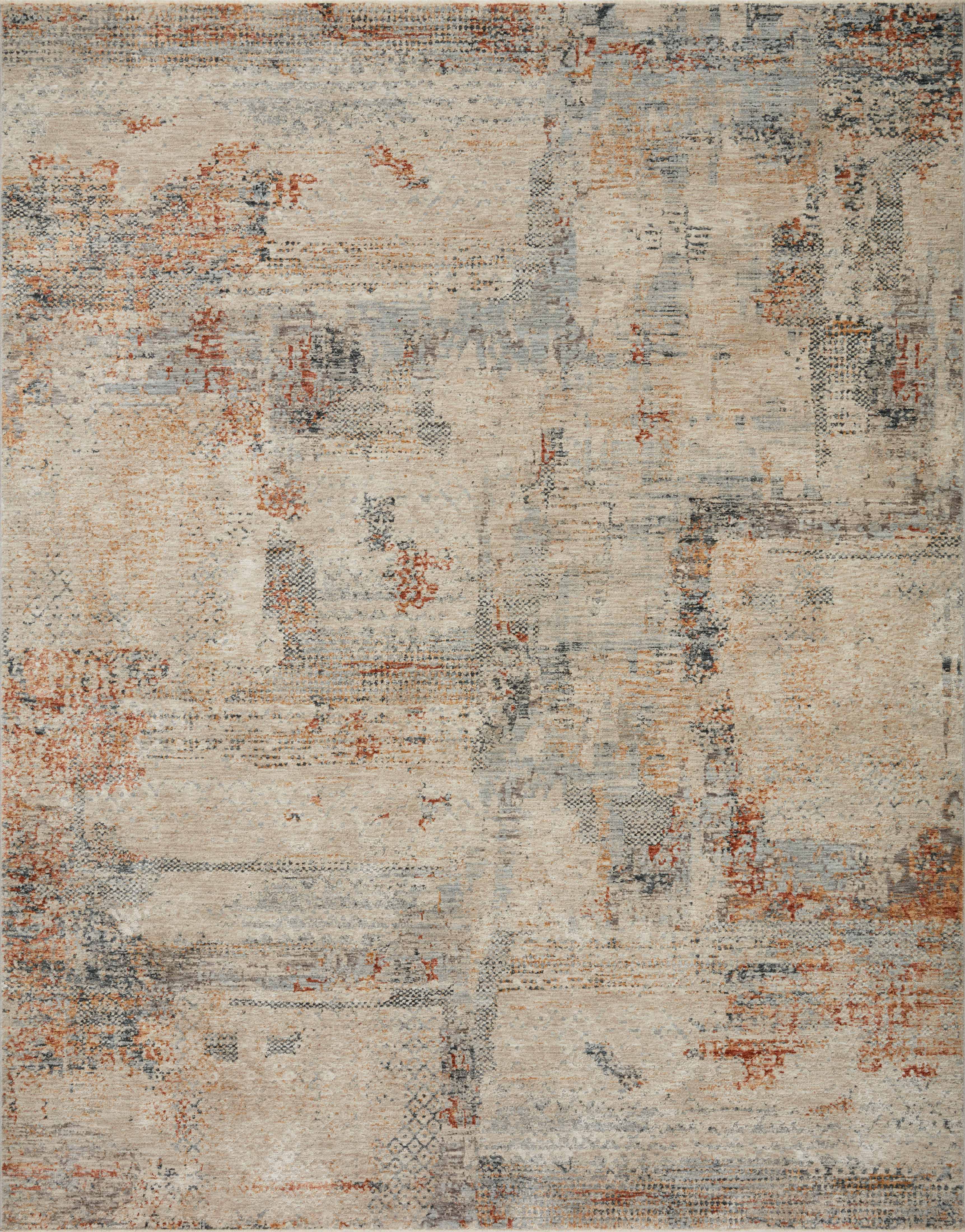 Loloi Rugs Axel Collection Rug in Sand, Multi - 6'7