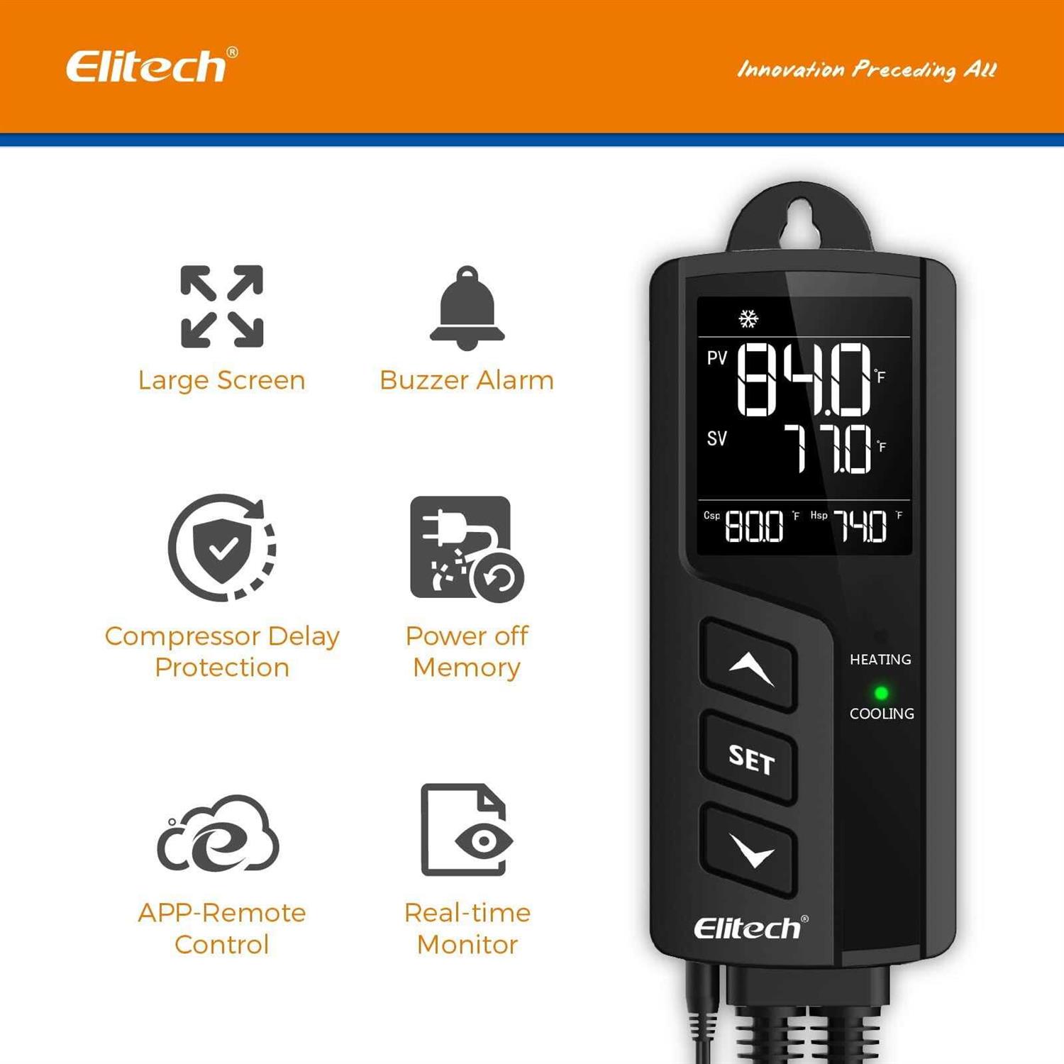 Elitech RC-5+ Reusable USB Temperature Data Logger with Auto PDF Report - Inhomebuy
