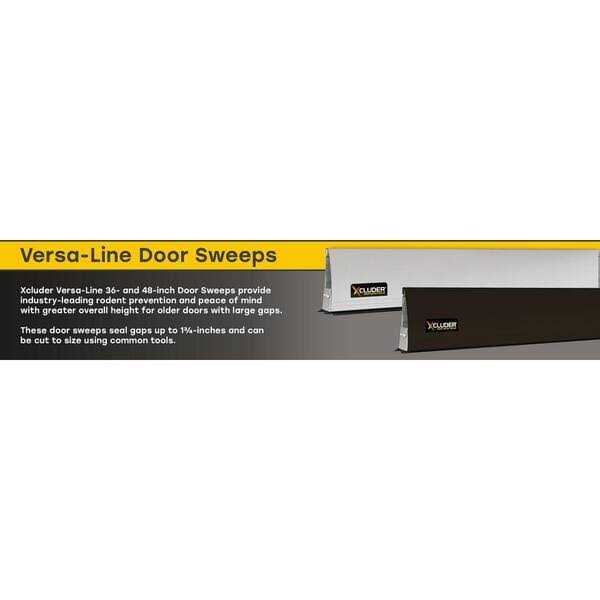 Xcluder 9 x 1 in. Stainless Steel Door Strips (Pack of 4), Garage Door Rodent Proof - Inhomebuy