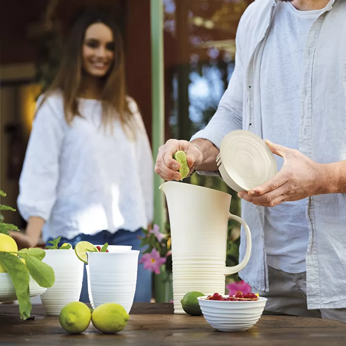 Pitcher With Lid 'Tierra' Clay - Inhomebuy