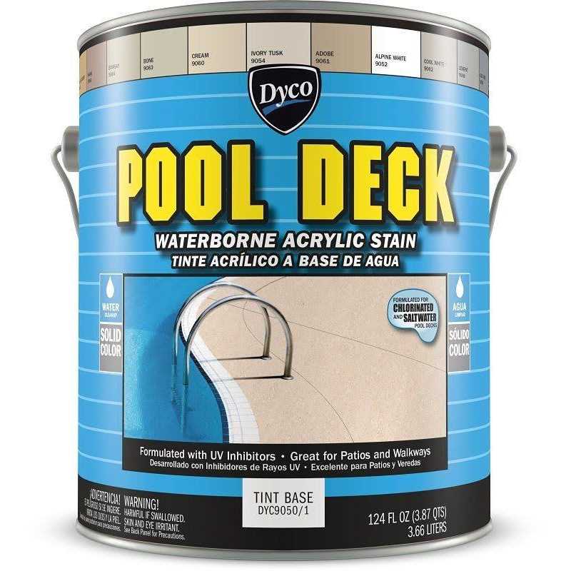Dyco Paints Pool Deck Low Sheen Waterborne Acrylic Stain - Inhomebuy
