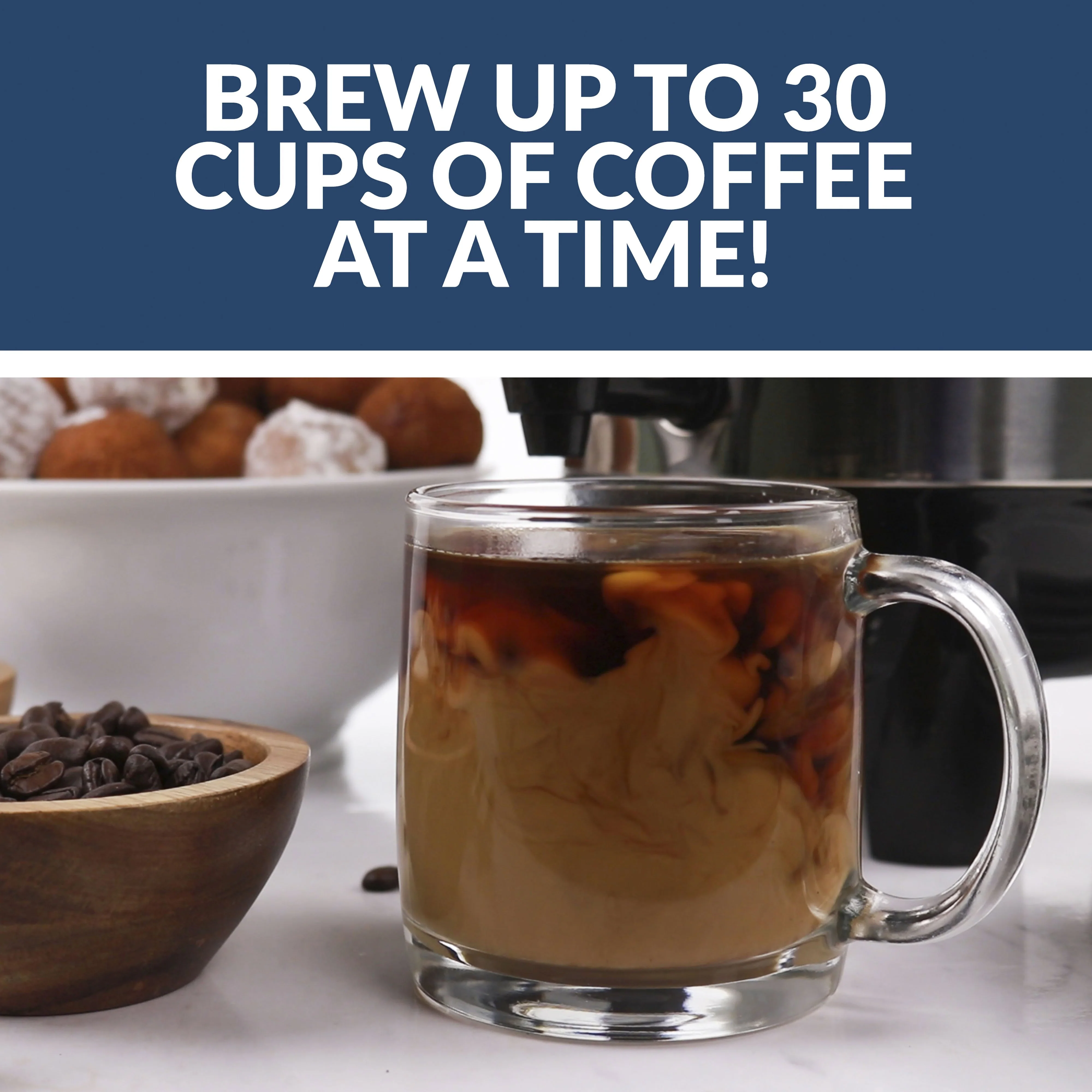 HomeCraft Quick-Brewing 1000-Watt Automatic 30-Cup Coffee Urn - Stainless Steel - Inhomebuy