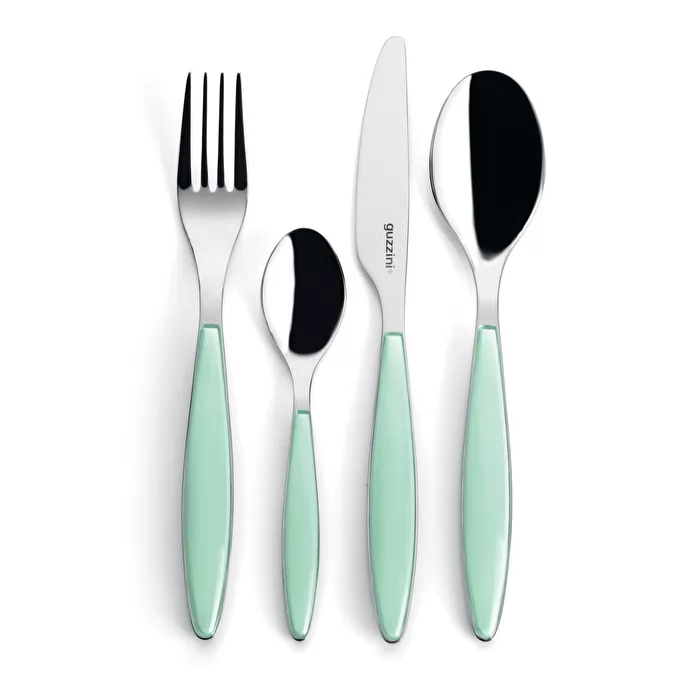 24-Piece Cutlery Set Feeling- Aqua Green - Inhomebuy