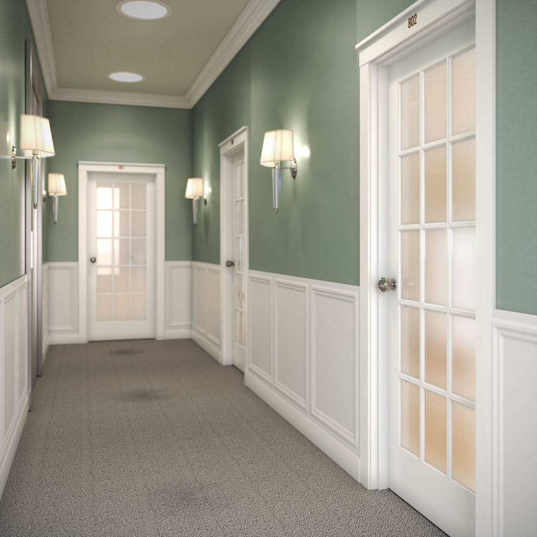 eightdoors 80 in. x 1-3/8 in. Shaker White Primed T-Shape 3-Panel Solid Core Wood Interior Slab Door - Inhomebuy