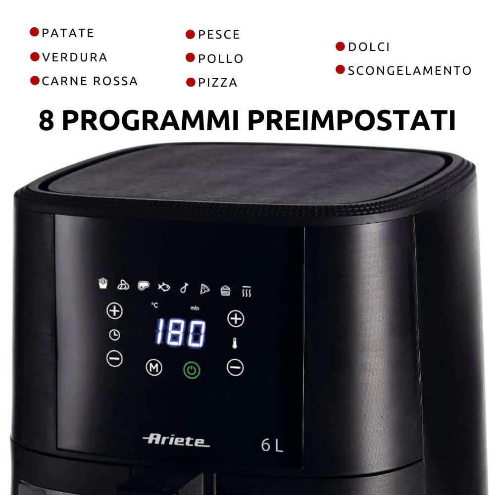 Airfryer With Transparent Basket 6L - Inhomebuy