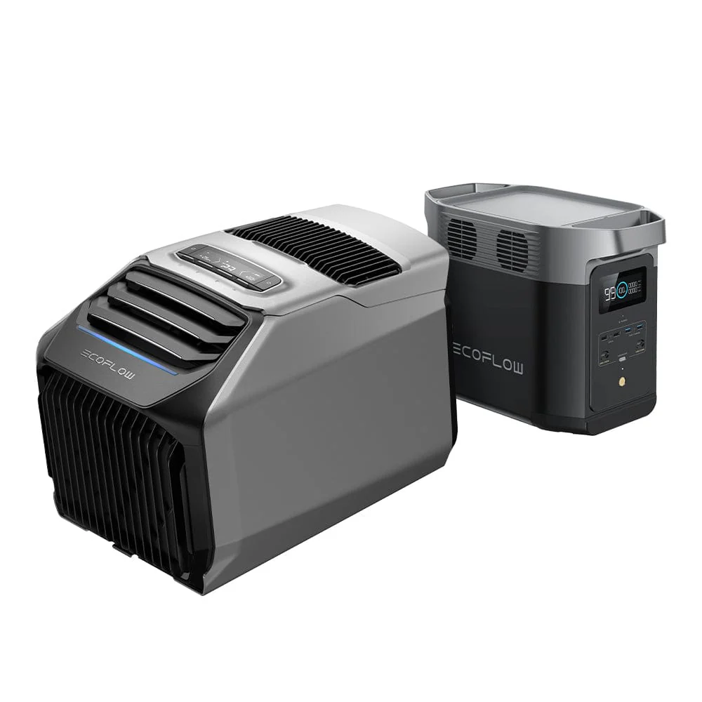 EcoFlow Package - WAVE 2 Portable Air Conditioner, DELTA 2 Portable Power Station (1024Wh) and Extra Battery Cable - Inhomebuy