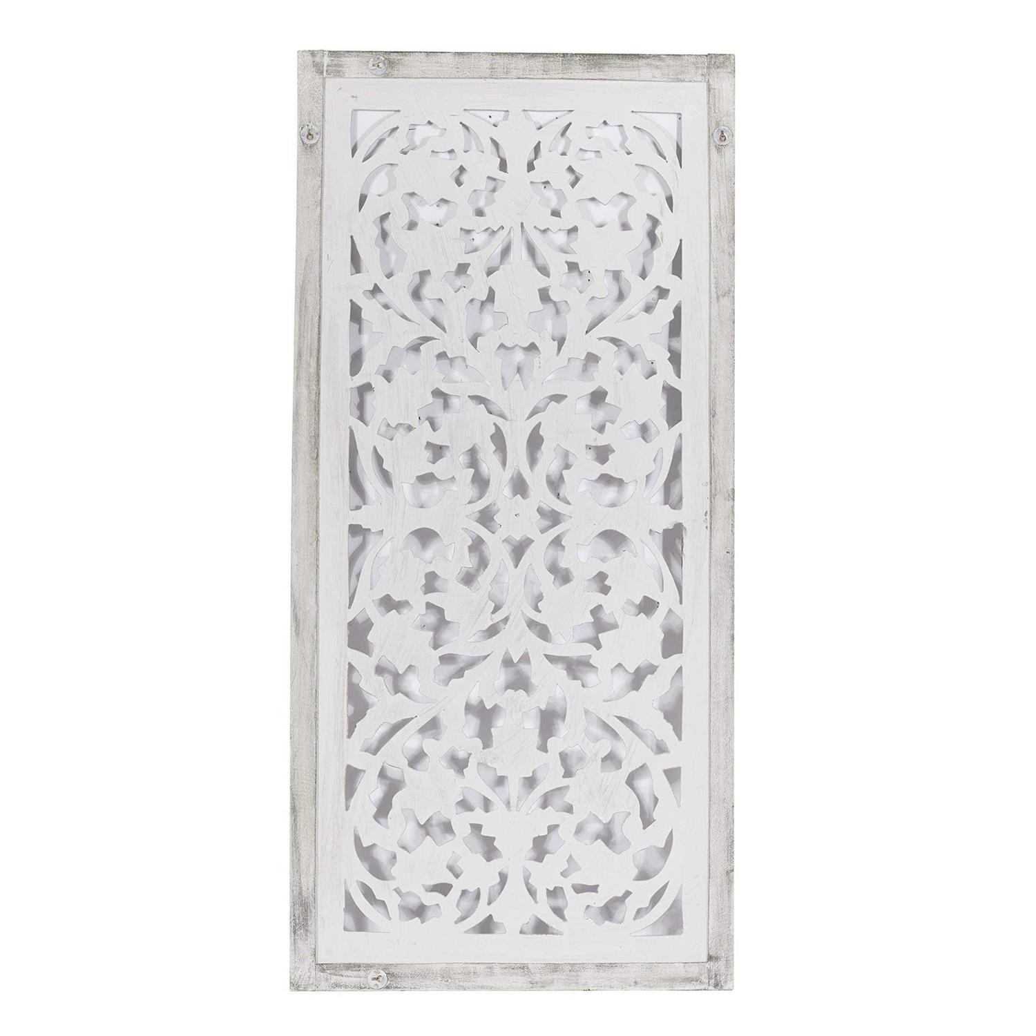 DecMode Farmhouse Iron and Wood Barn Doors - Inhomebuy