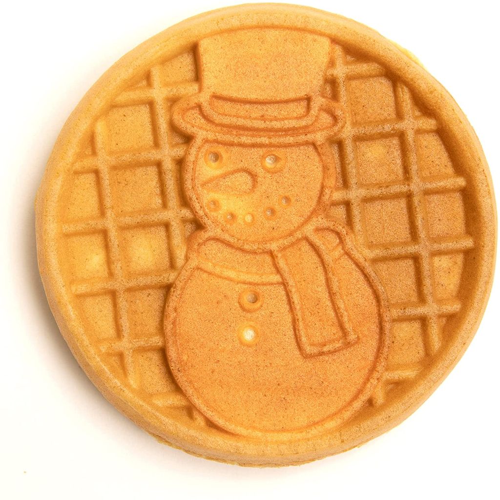 MyMini Personal Electric Snowman Waffle Maker - Inhomebuy