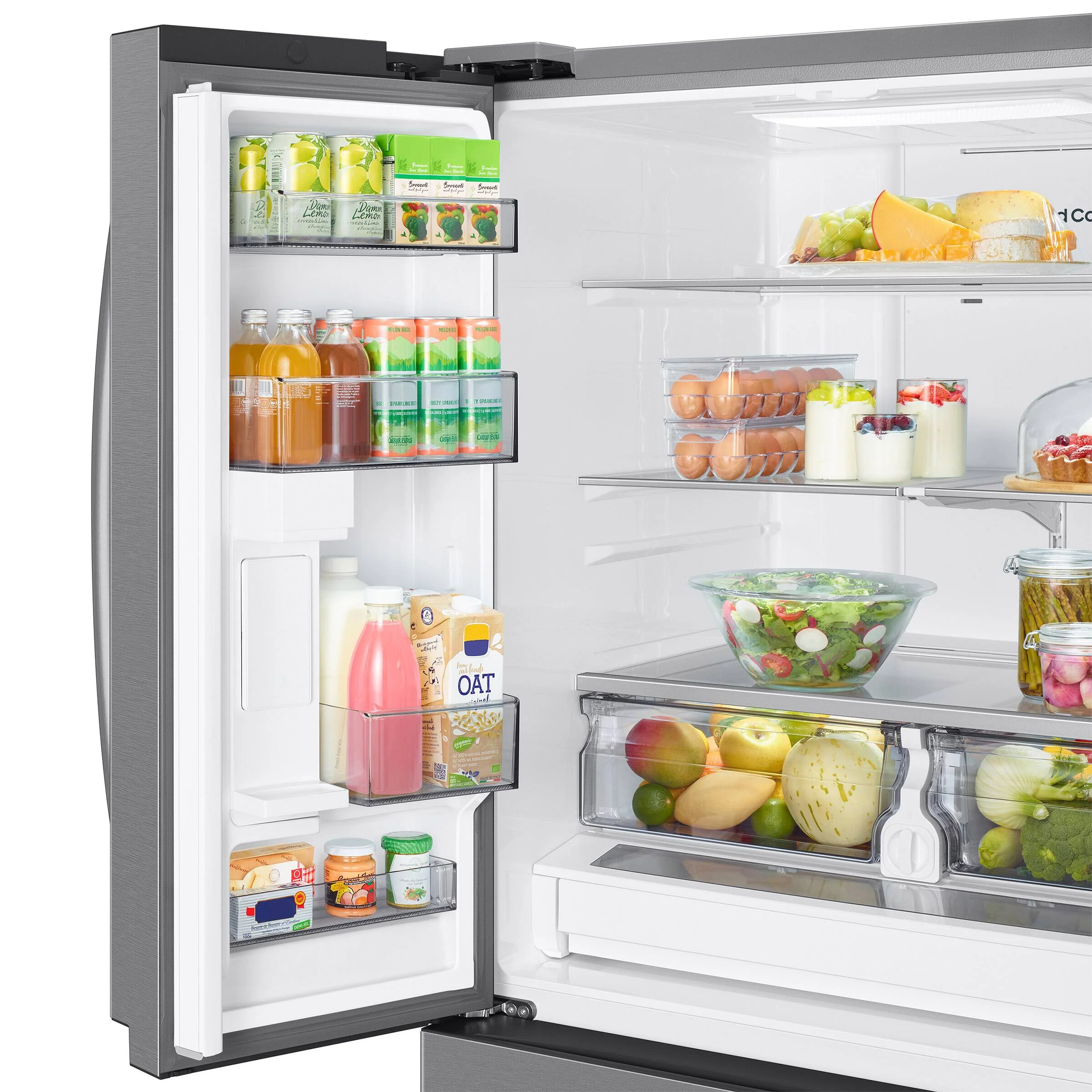 SAMSUNG 36 IN 30.8 CU. FT. STAINLESS STEEL 4 DOOR FRENCH DOOR REFRIGERATOR WITH SPACEMAX TECHNOLOGY - Inhomebuy