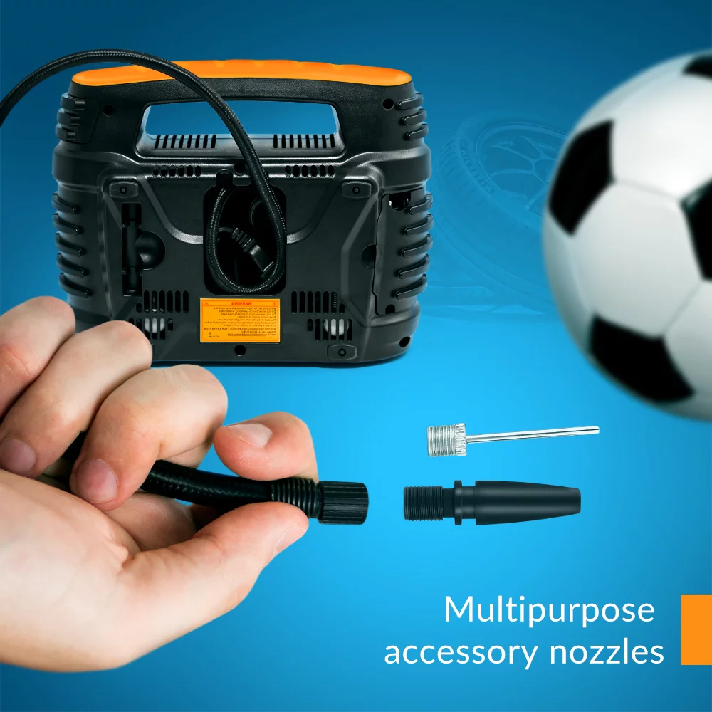 Kensun Air Compressor for Tires - Portable Tire Inflator Air Pump for Car - Electric Tire Compressor for Home and Car - Air Compressor Tire Pump - Air Pump for Cars, BIkes, And Inflatables - Inhomebuy