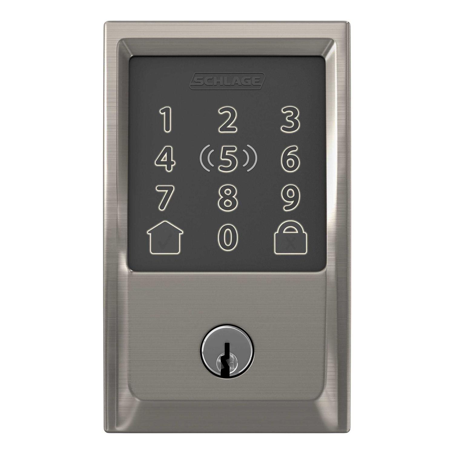 Schlage Be499cen622 Encode Plus Smart WiFi Century Trim Deadbolt - Inhomebuy
