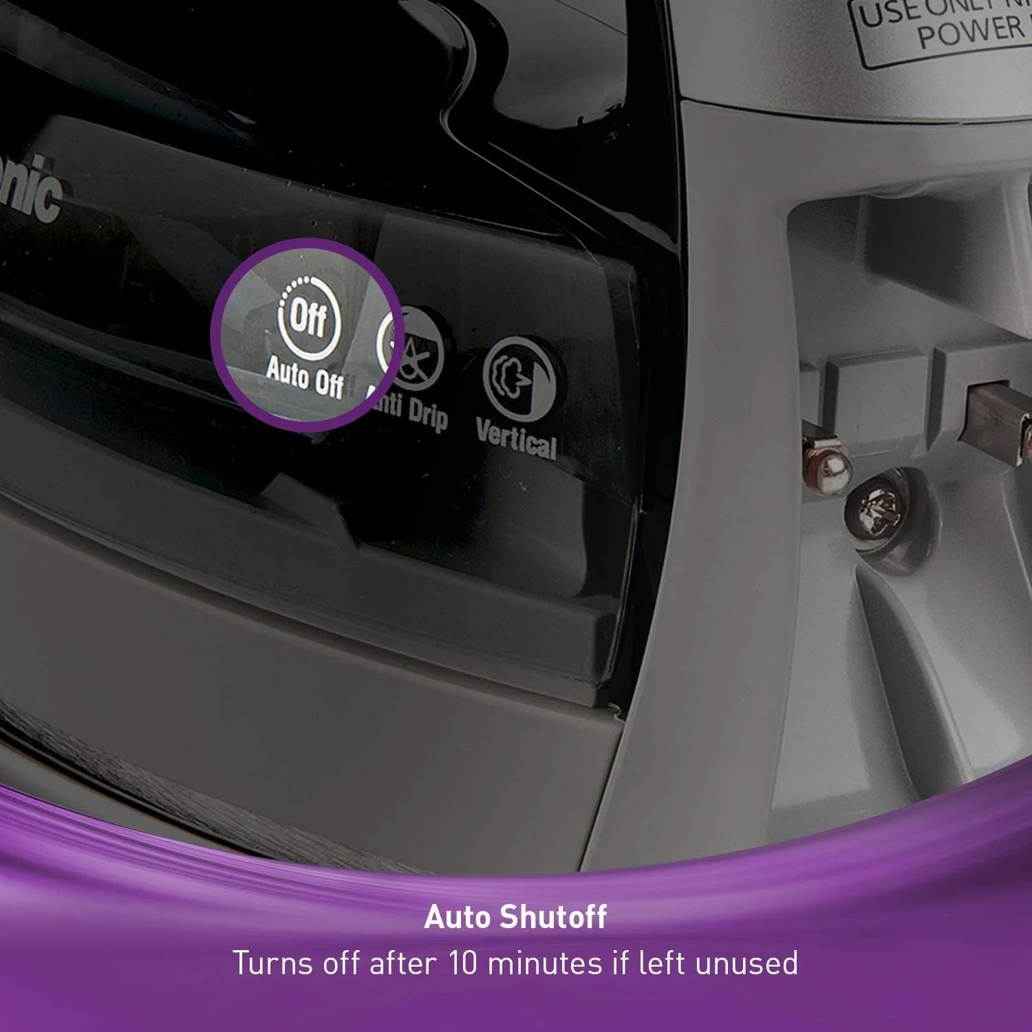 Panasonic Cordless Iron 360-Quick, cord-reel, stainless steel soleplate, 1500W, blue & black | NI-WL600 - Inhomebuy