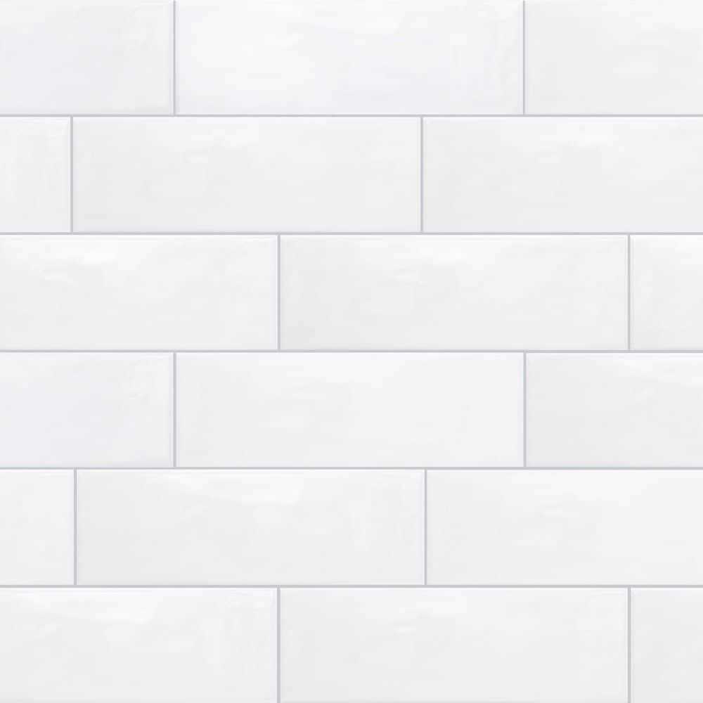 Daltile LuxeCraft Glossy 4-1/4 in. x 12-7/8 in. Glazed Ceramic Wave Crest Wall Tile - Inhomebuy