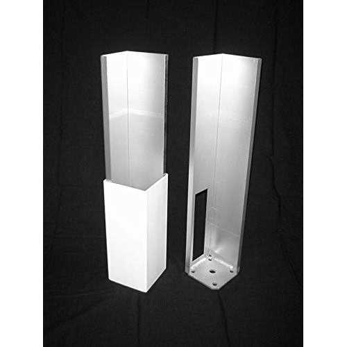 Homestead Fence Co Vinyl Fence Concrete/wood Post Mount Tower with Mounting Kit - Inhomebuy