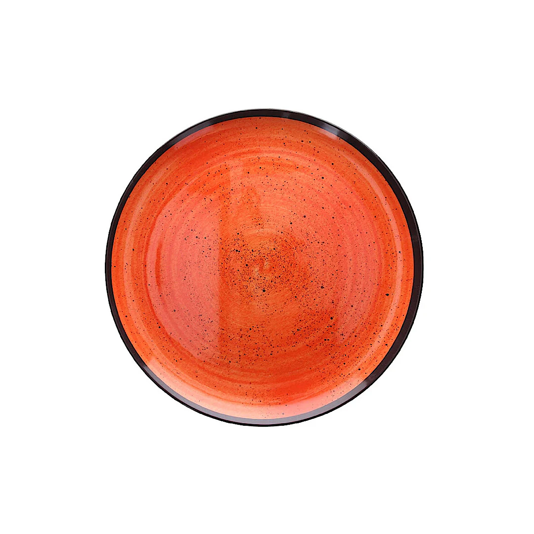 Melamine Round Tray 30cm Show Plate Arancio - Inhomebuy