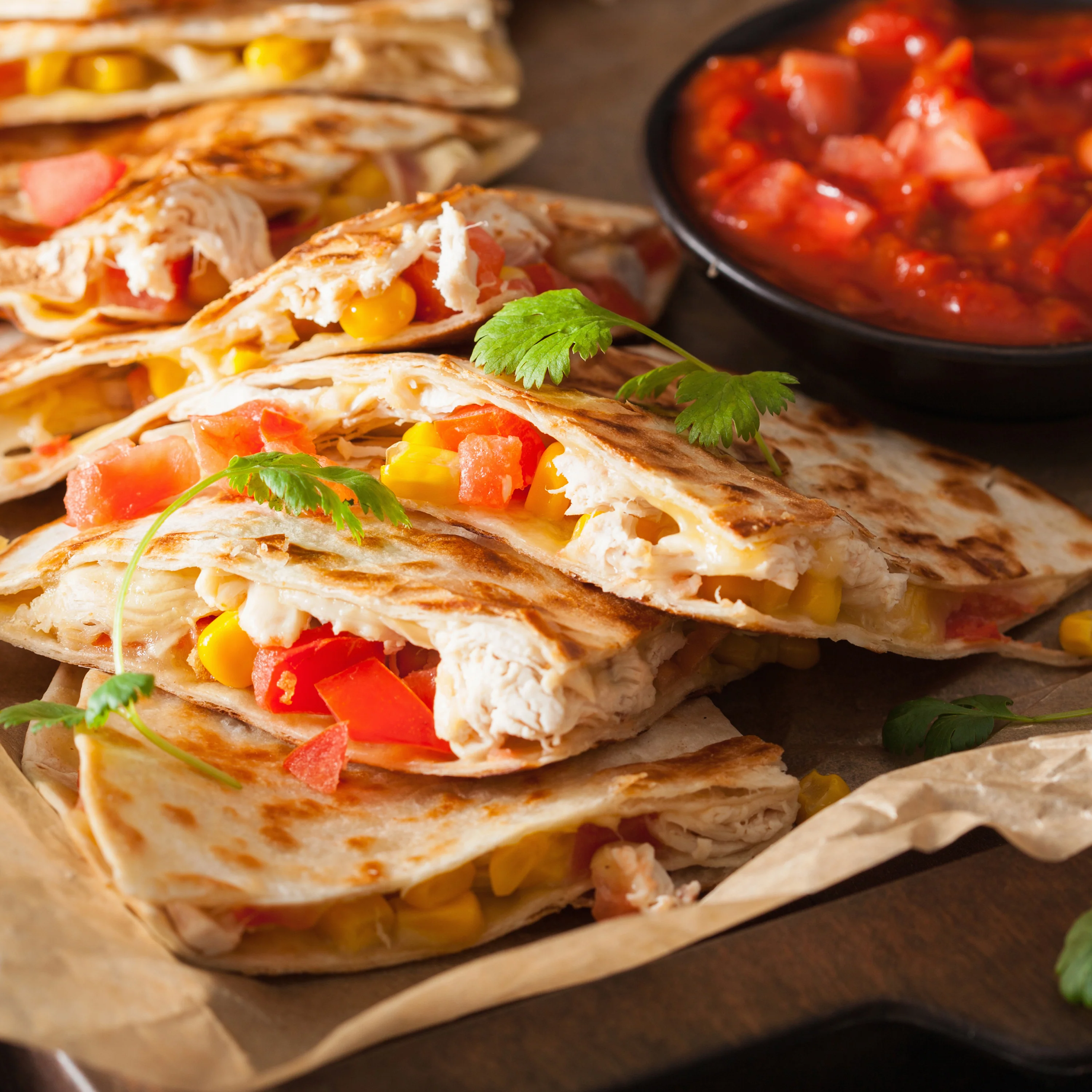 Taco Tuesday Deluxe 10-Inch 6-Wedge Electric Quesadilla Maker with Extra Stuffing Latch - Inhomebuy
