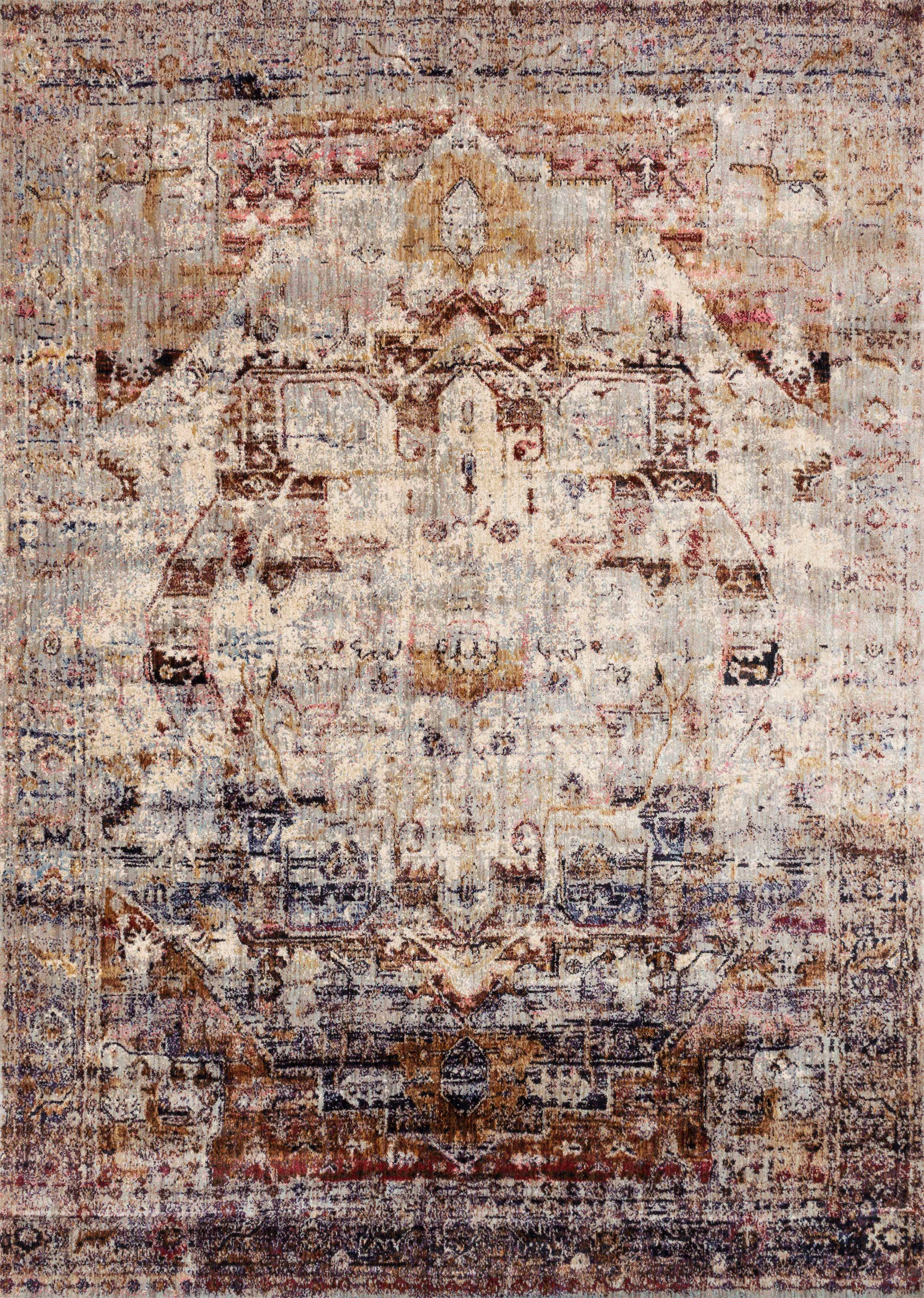 Loloi Rugs Anastasia Collection Rug in Slate, Multi - 7'10