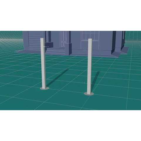 Freedom Alloy Mixed Material 6-ft H x 5-in W Matte Black Aluminum Privacy Fence Rail 73047660 - Inhomebuy