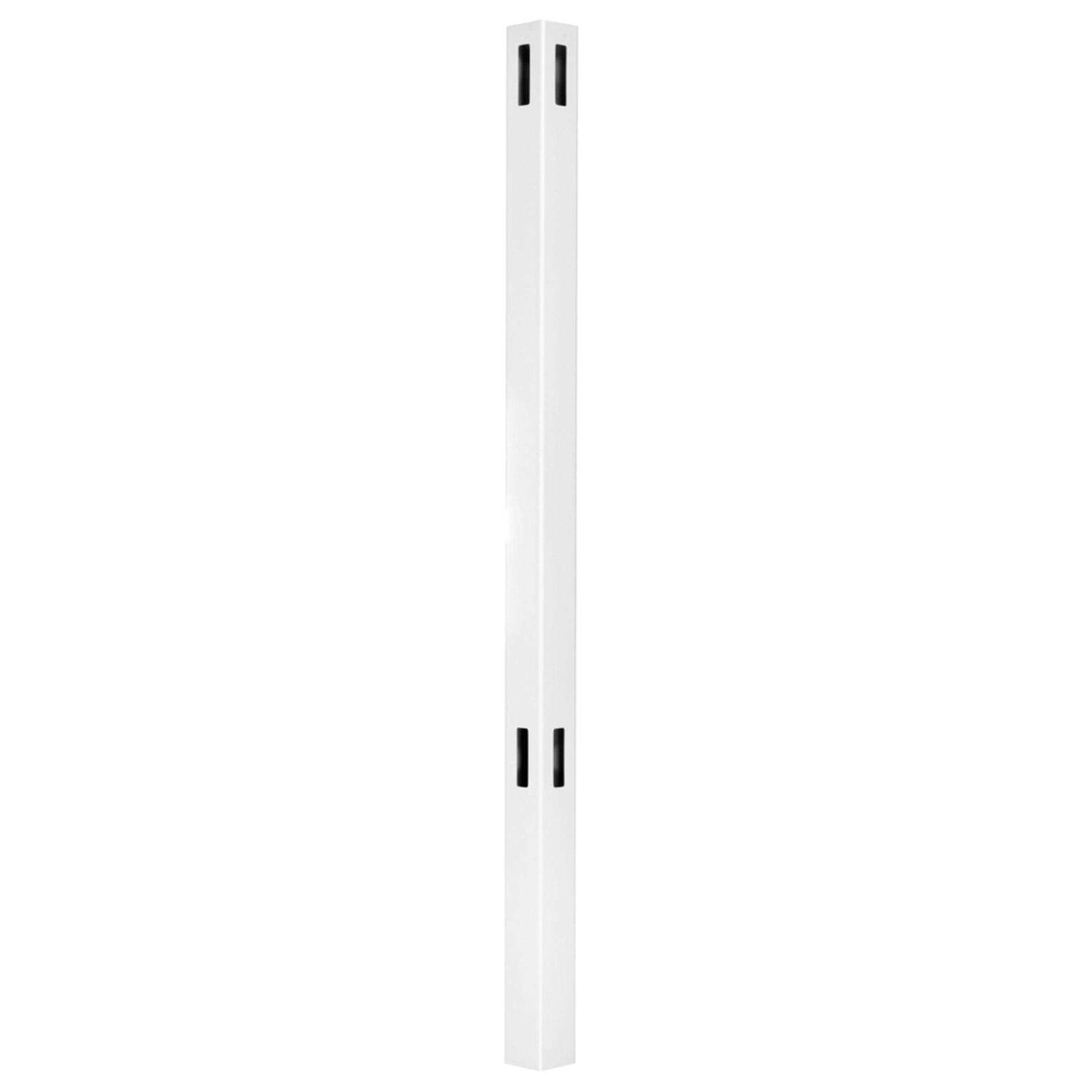 Woodbridge 5 in. x 5 in. x Routed White Vinyl Fence Corner Post Outdoor Essentials - Inhomebuy