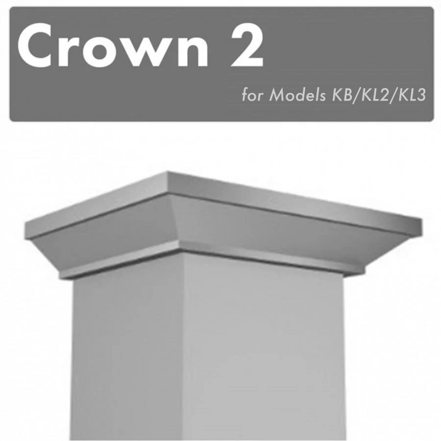ZLINE Crown Molding #2 for Wall Range Hood (CM2-KB/KL2/KL3) - Inhomebuy