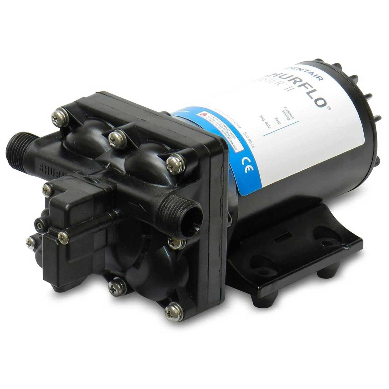 Shurflo 8005-952-490 RO Booster Pump 50 GPD 100 PSI Bypass 24vdc - Inhomebuy