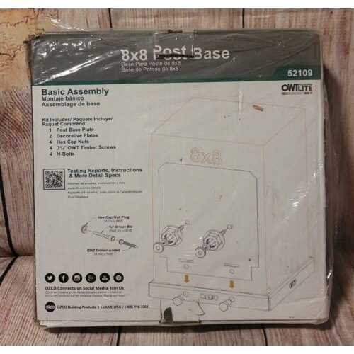 Ozco Ironwood Lite Post Base - Inhomebuy