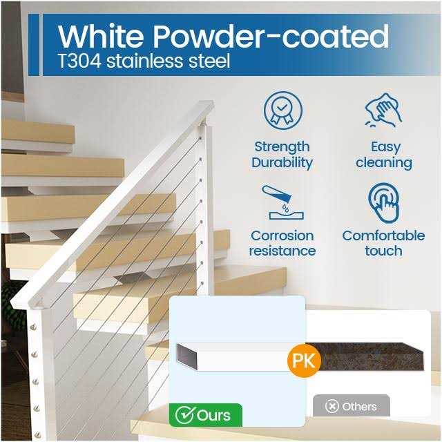Muzata 6’6 LED Aluminum Lights Black Handrail HL11 BPA - Inhomebuy