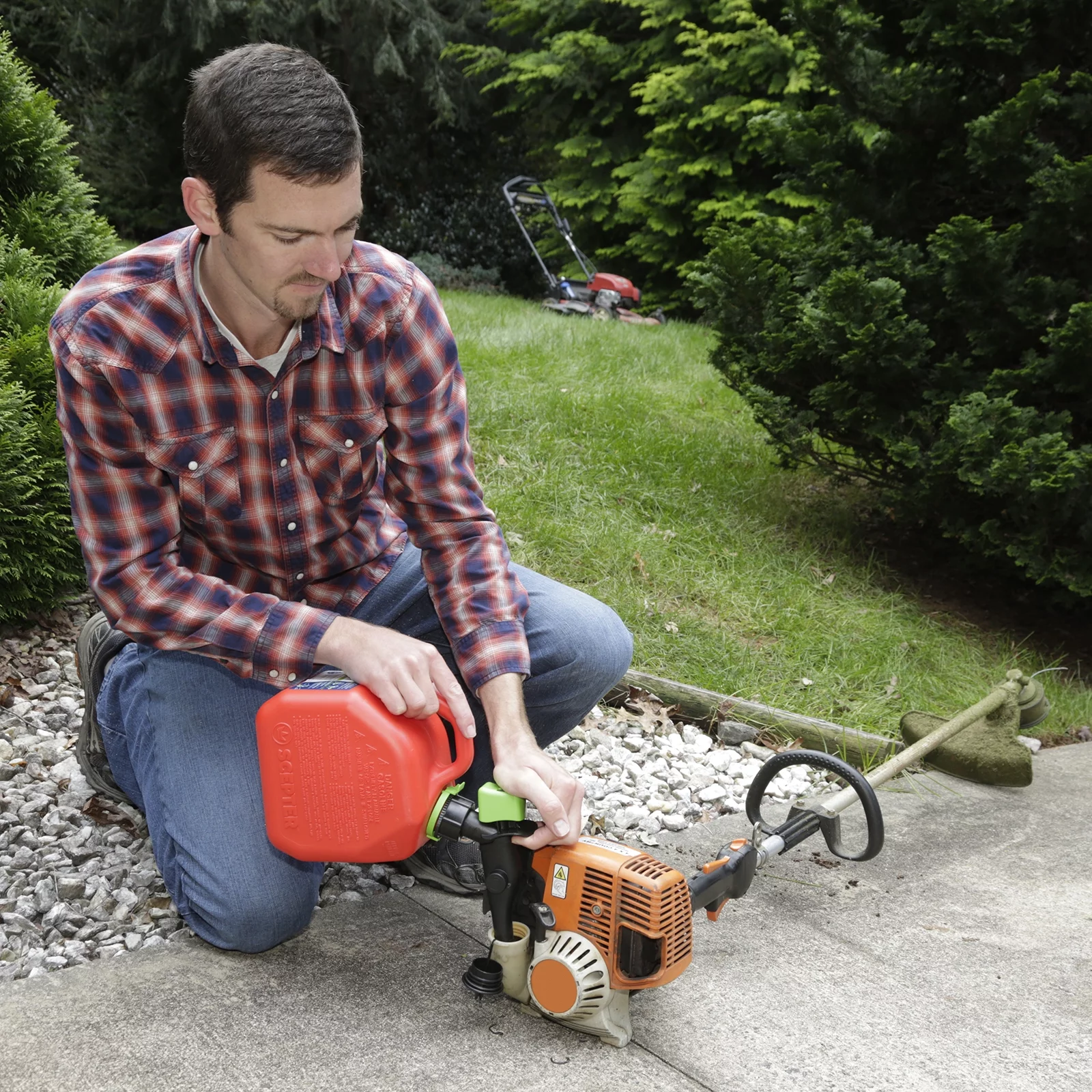 Scepter 1 Gallon Capacity SmartControl Gas Can, FR1G101, Red Fuel Container - Inhomebuy