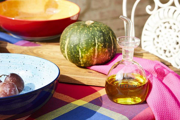 Round Oil Cruet 9x17cm/h 280cc Dolce Ca La Casci - Inhomebuy