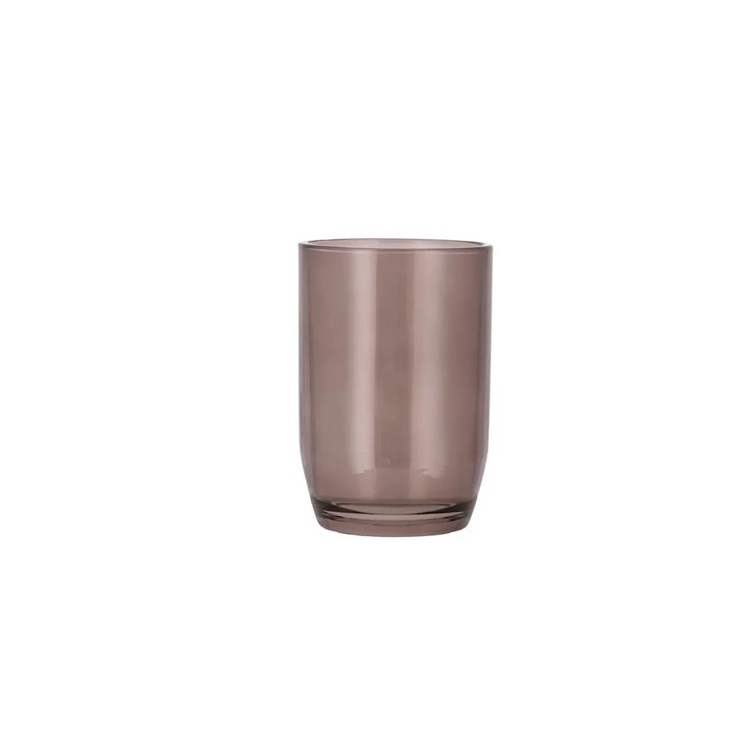 Vintage Brown Glass Toothbrush Cup - Inhomebuy
