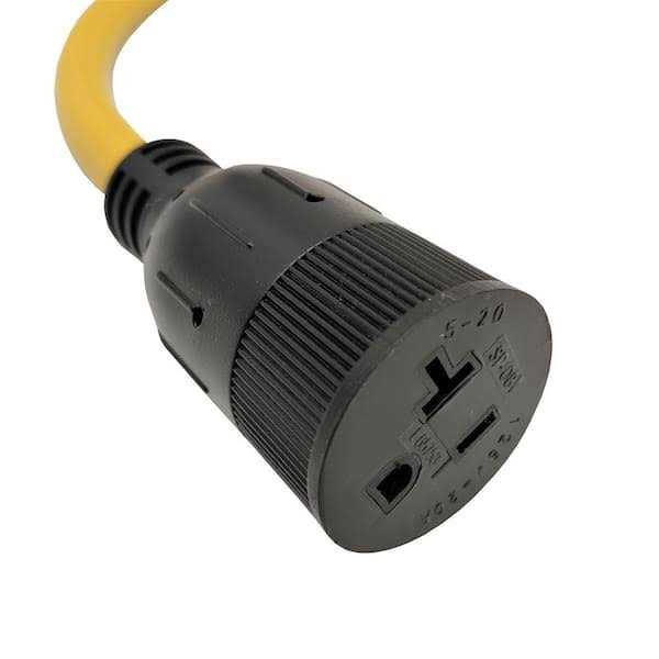 parkworld STOW 12/4 20 Amp 125/250-Volt Generator Twist Lock NEMA L14-20 Extension Cord - Inhomebuy