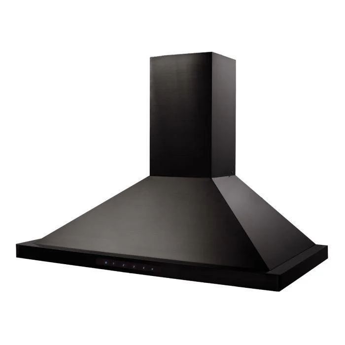 ZLINE 42 in. Convertible Vent Wall Mount Range Hood in Black Stainless Steel, BSKBN-42 - Inhomebuy