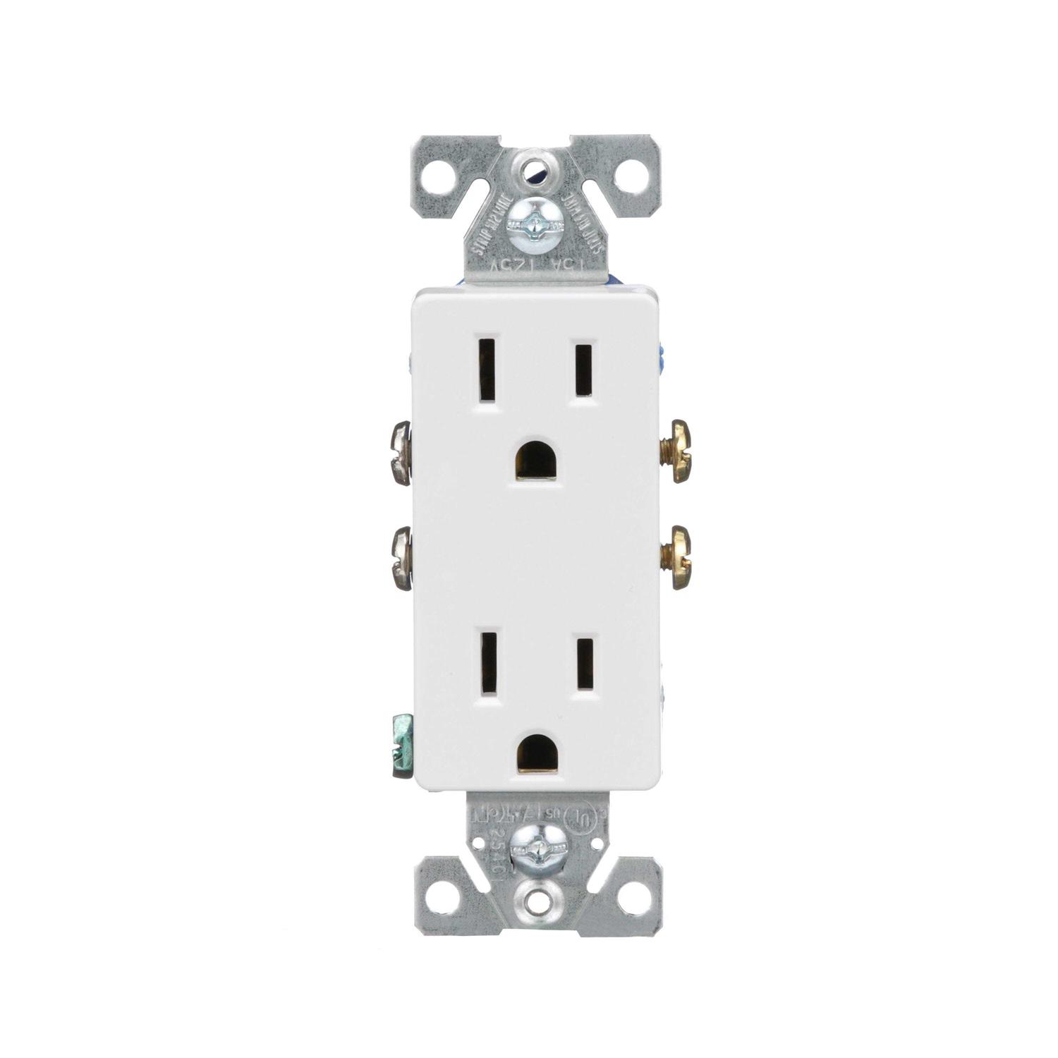 Eaton 15-Amp 125-volt Tamper Resistant GFCI Residential Decorator Outlet - Inhomebuy