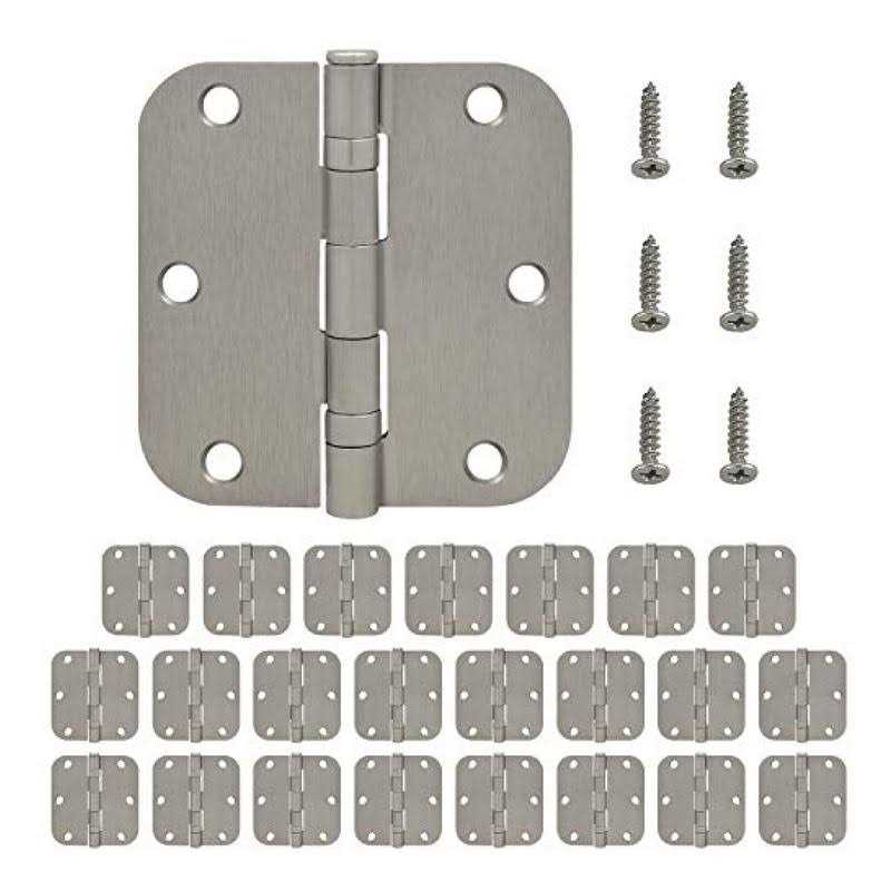 Nuk3y Residential 3 1/2 x 3 1/2 Ball Bearing Door Hinge 5/8 Radius - Inhomebuy