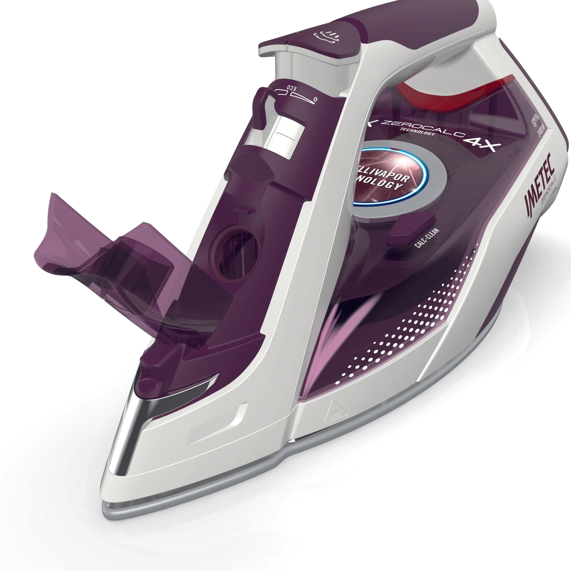 Imetec Steam Iron , 4X Zero Calc Z3 3900, 2400W, 170G , Glide Ceramic - Inhomebuy