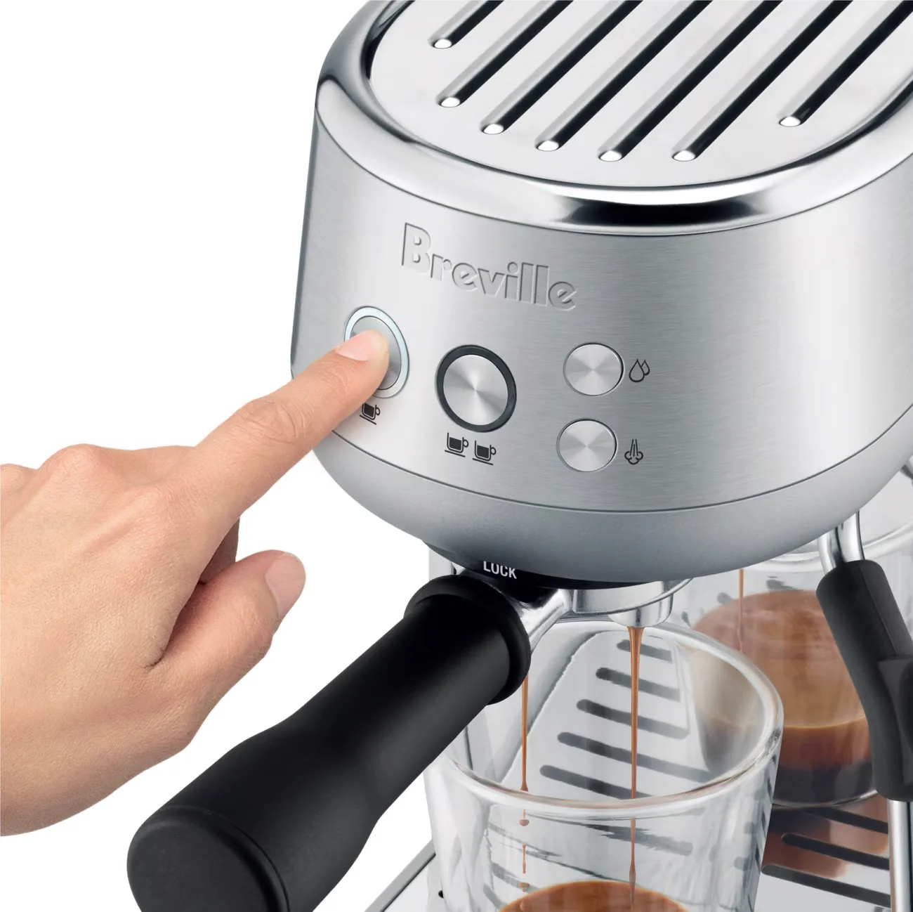 Breville The BAMBINO Espresso Maker: 1560W , brushed s/s | BES450BSS - Inhomebuy
