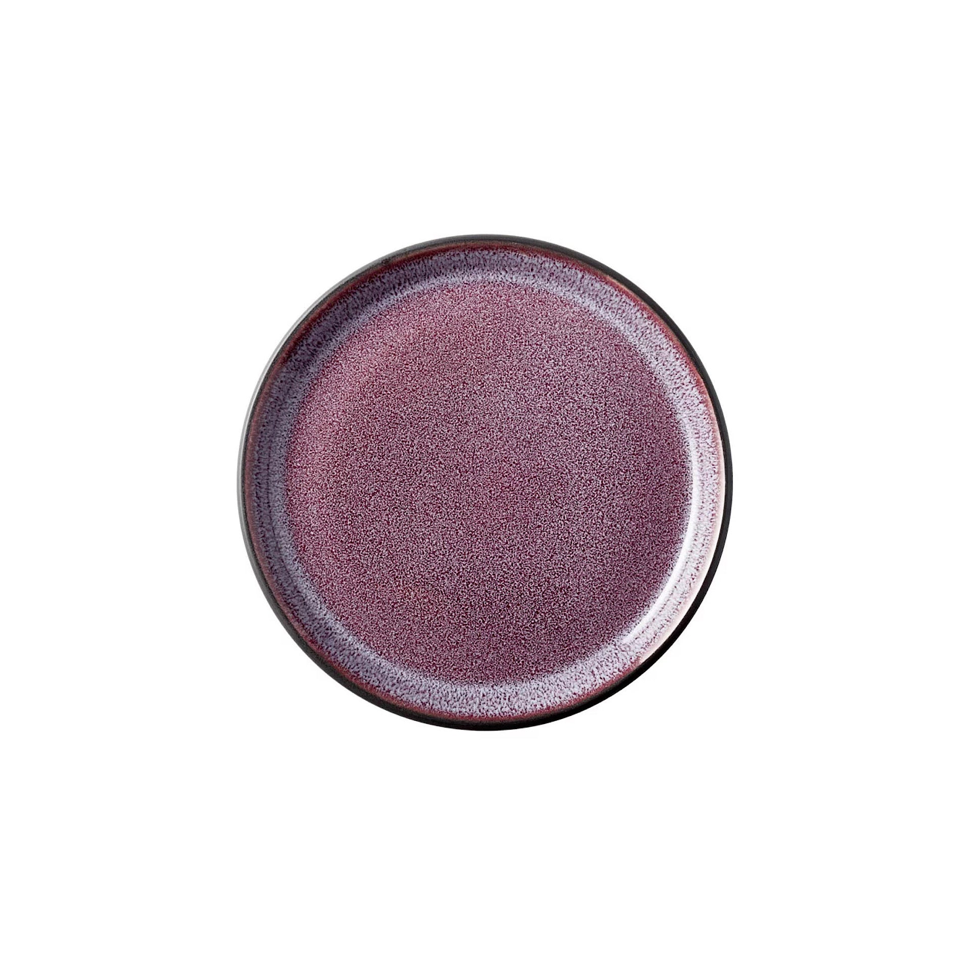 Stoneware Gastro Plate 17cm Black, Lilac - Inhomebuy