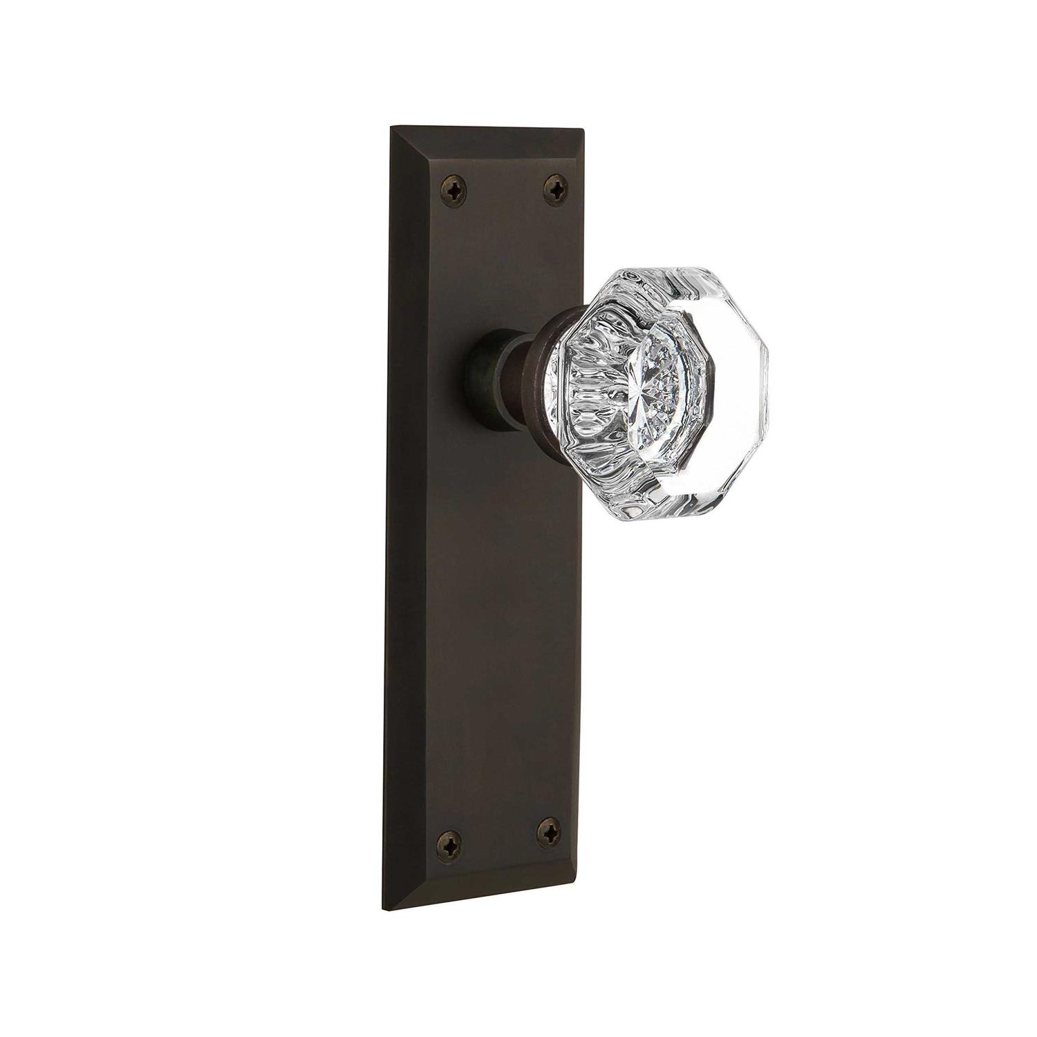 Nostalgic Warehouse New York Plate Single Dummy Waldorf Door Knob - Inhomebuy