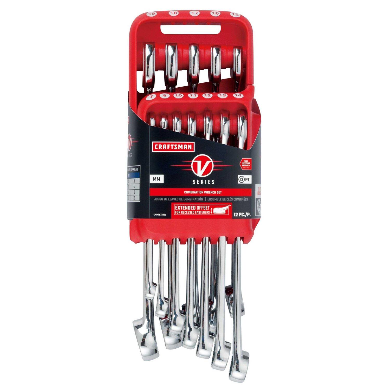 Craftsman V-Series 1/2 in. Drive Metric 6 Point Socket Set 13 pc - Inhomebuy