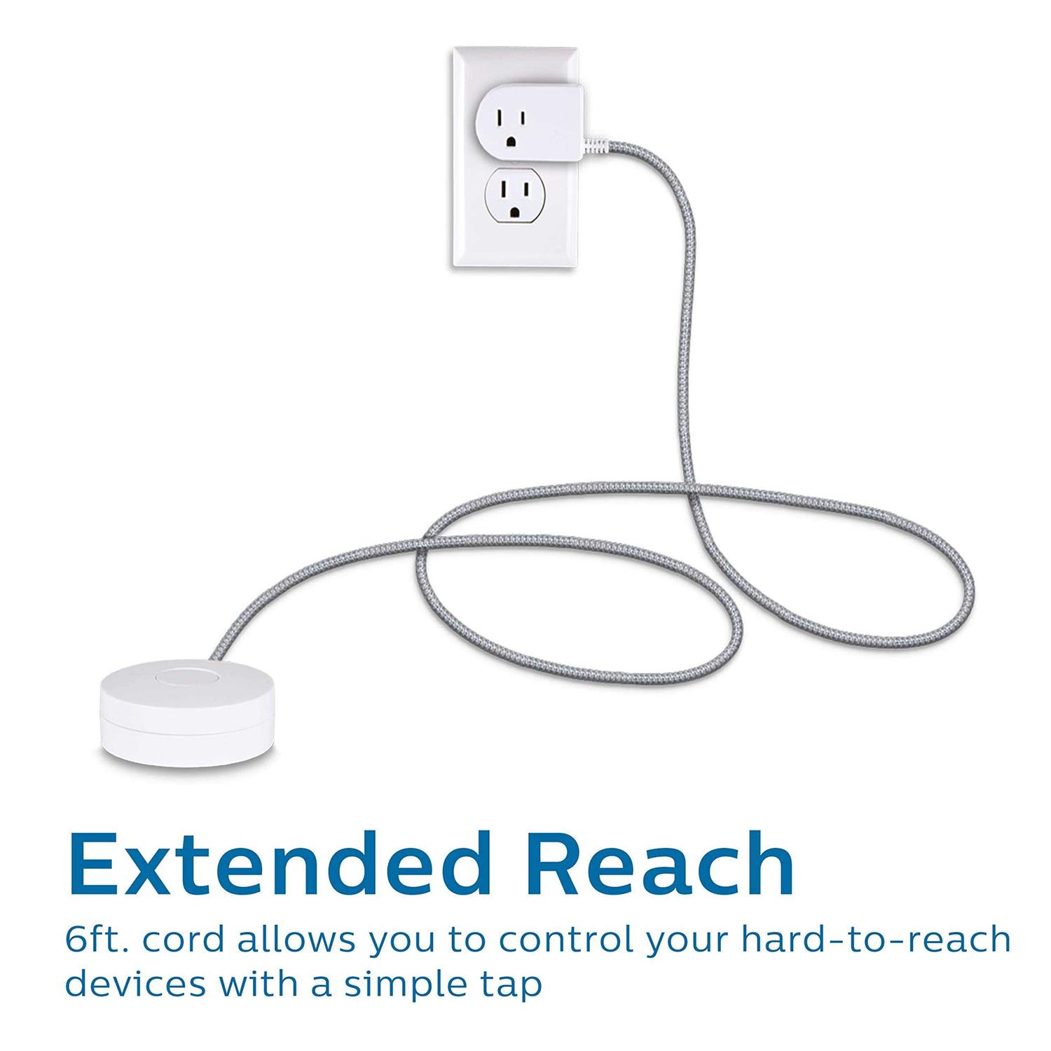 Philips 8′ 3-Outlet Grounded Extension Cord - Inhomebuy