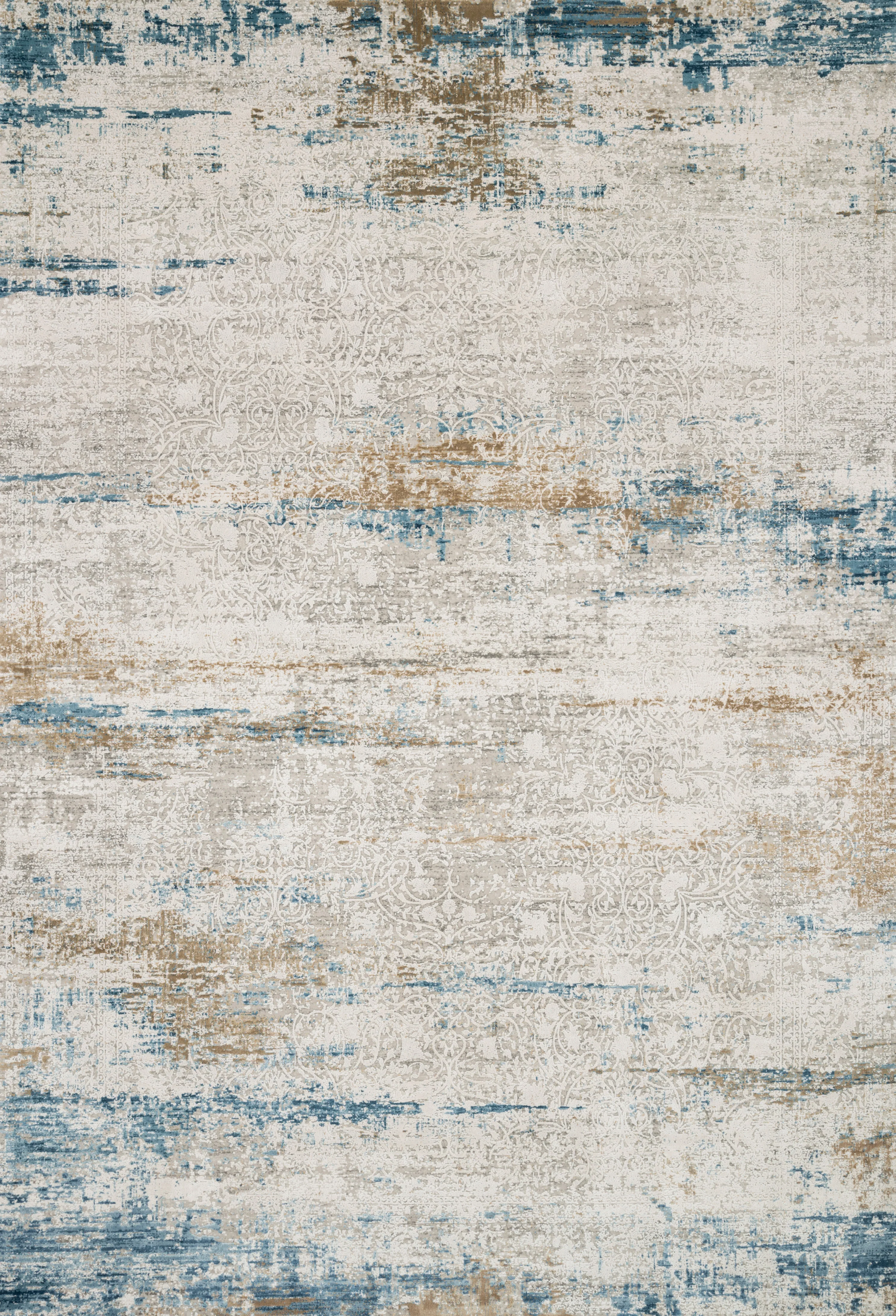 Loloi Rugs Sienne Collection Rug in Ivory, Azure - 9'2