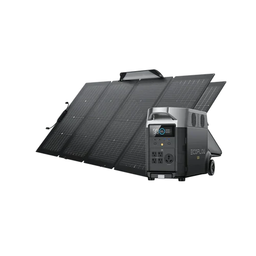 EcoFlow Package - DELTA Pro Portable Power Station (3600Wh) and 2 x Bifacial Portable Solar Panel (220W) - Inhomebuy