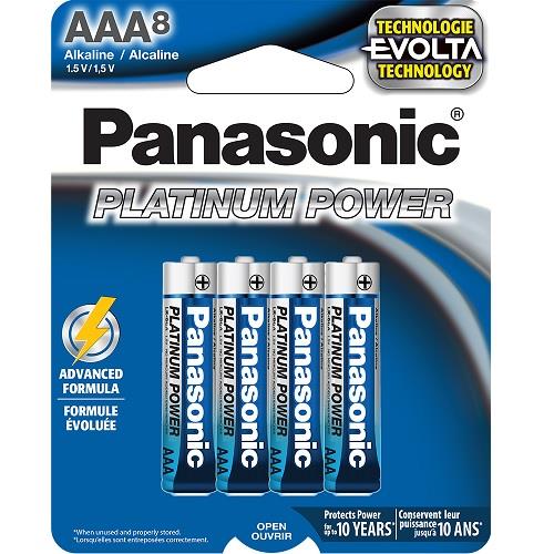 Panasonic Battery AAA x8 Platinum Power | LR03XE8B - Inhomebuy
